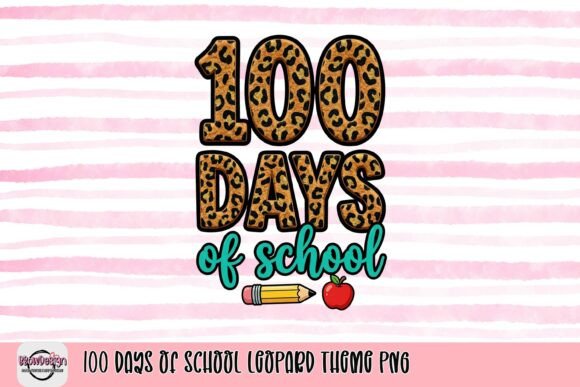 100 Days of School Leopard Theme PNG: A Vibrant Milestone for Modern Education