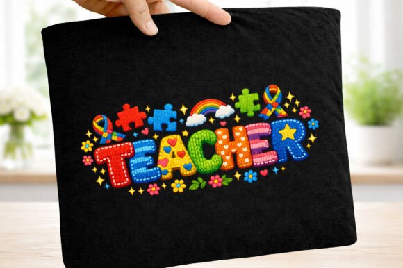 Autism Teacher Faux Yarn Coquette Png: A Unique Design for Inclusive Expression