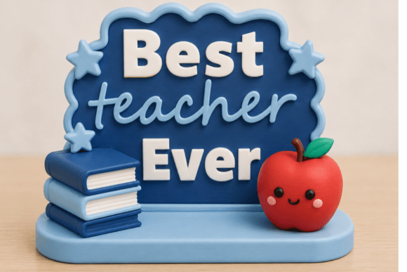 Best Teacher Ever STL Teacher Gift: A Digital Blueprint for Classroom Appreciation