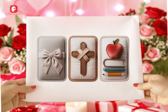 Blending Faith and Education with Bible Cross Apple Books Teacher PNG