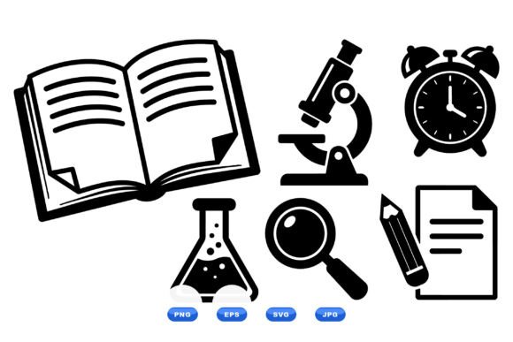 Education Icon SVG Collection for Modern Design