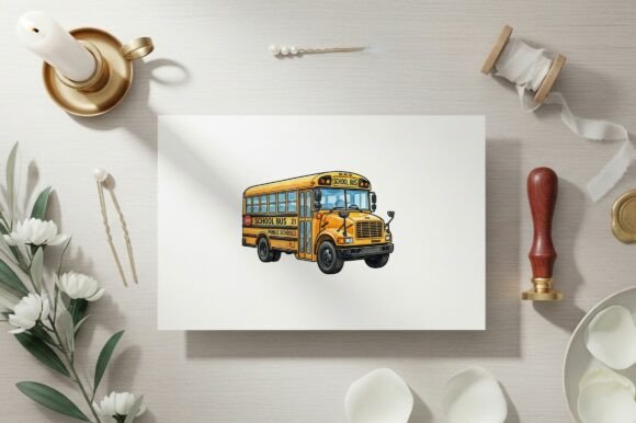 Elevating Your Creative Workflow with the Yellow School Bus Number 21 Public Vector Illustration