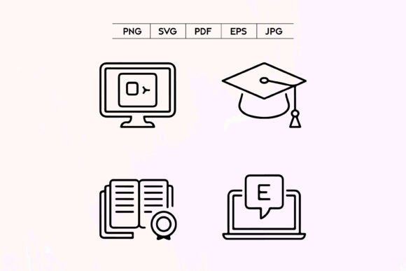 Mastering the Online Education E-Learning Icon Set for Professional Results