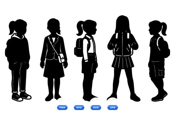 School Girl Silhouette SVG: A Strategic Asset for Visual Communication