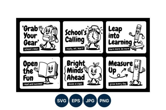 School Themed Characters with Quotes: A Practical Guide to Educational Vector Assets