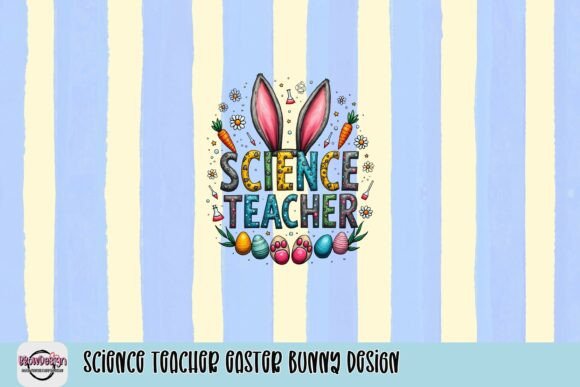 Science Teacher Easter Bunny Design: Where Education Meets Holiday Cheer