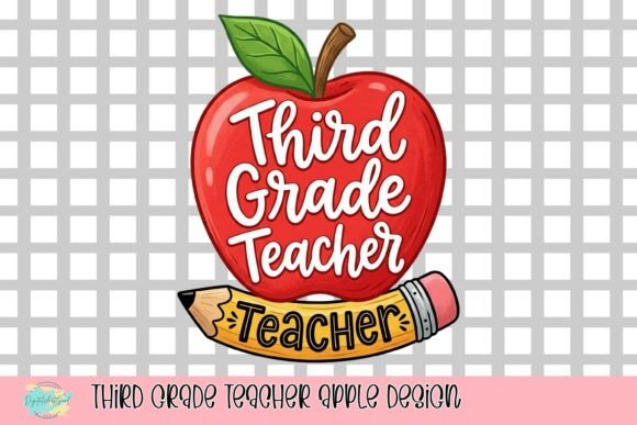 Third Grade Teacher Apple Design