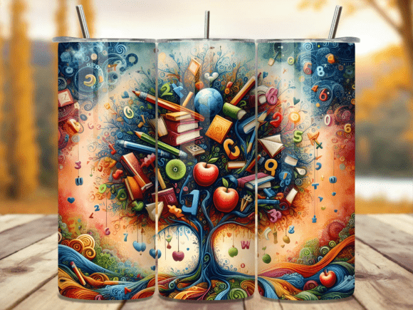 Transform Your 20oz Tumblers with the Tree Education Apple Tumbler Wrap